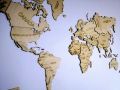 World Map- wooden. 