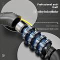 【Fast Delivery 1-4 day】Heavy Duty Steel Cable 4 Digit Combination Lock PVC Coated 12mm Diameter 40cm Length Zinc Alloy Anti Theft Bicycle Motorcycle E Scooter Waterproof Rustproof Portable Security Lock No Key Needed. 