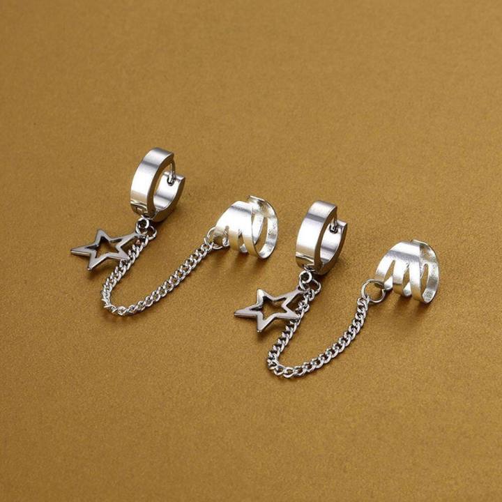 %E3%80%90ThinkWay%E3%80%91hikaw%20for%20women%20earings%20for%20women%20earrings%20earrings%20korean%20style%20Women%20Ear%20StudsFashion%20Earrings%20Hollow%20Star%20Men%20Ear%20Buckles%20Chain%20Stainless%20Steel%20Pentagram%20Cross%20Earrings%20Men%20Earrings%20Men%20Ear%20Clip%20Korean%20Style%20Earrings%20-%20Image%207