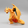 IUQXU 10cm Pokemon Charizard Wm Windmill Popular Anime Figure Model Gk Statue Collection Desktop Decoration Ornament Doll Toys Gifts. 