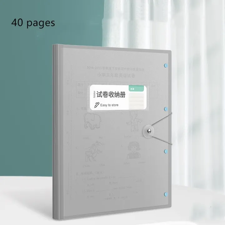 PP A3 File Bag Good Quality 24x31cm 60 Pages Data Book Large Folder for ...