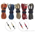 3.5mm Audio Cable, Male to Male AUX Cable 3M for Car, Headphones, MP3/4 Devices, Nylon Braided. 