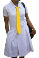 School Uniforms Girls 3 Fleets Frock White Dress. 