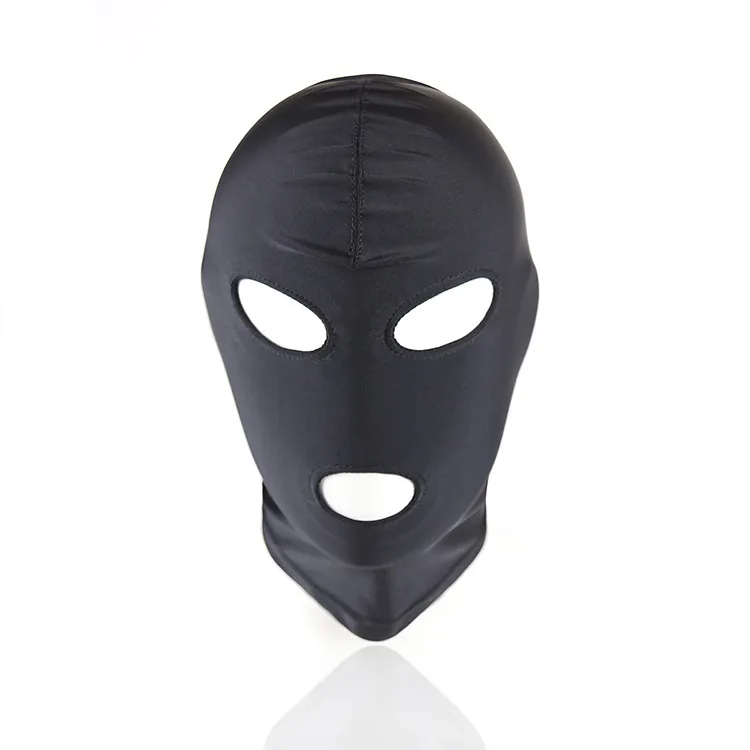 Party RPG Game Slave Costume Hood Barak Men's & Women/2/13 Hole Adult  Spandex Lava Open Hood Face Eyes Adult SM Toys