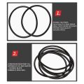 5 pieces 100 mm outer diameter 5 mm thick rubber seal oil-filtered O-rings. 