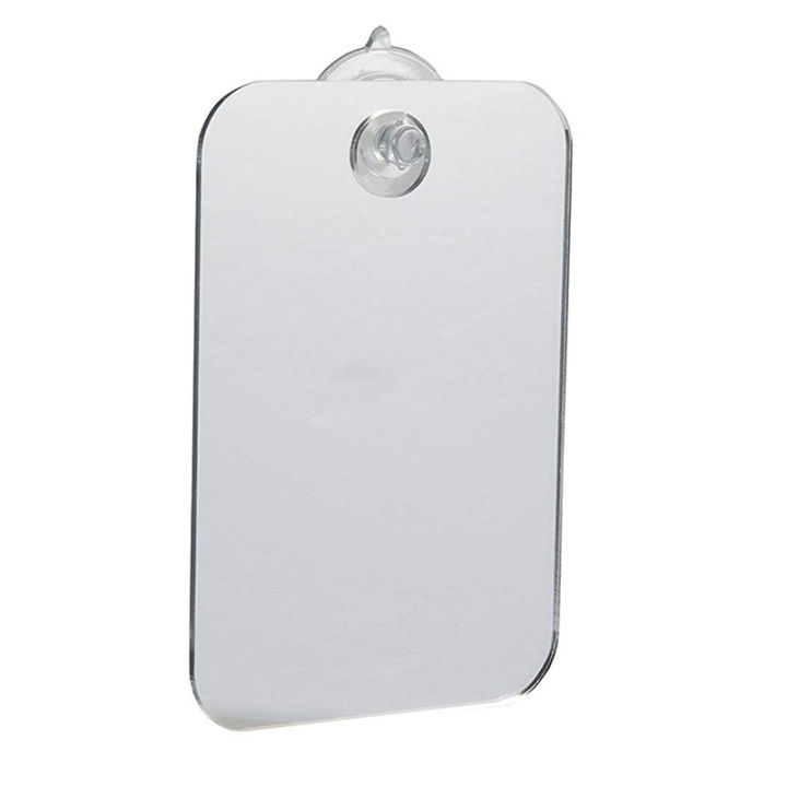 Acrylic Anti Fog Shower Mirror Bathroom Fogless Washroom Travel Shaving Mirror