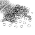 50Pcs 8mm Stainless Steel  Split Rings Open Single Jump Ring Connectors for DIY Jewelry Making High Quality. 