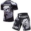 【13 S】 Boxing Set Compression Rashguard BJJ Kickboxing Tight T-shirts Muay Thai MMA Fitness Sportsuit. 