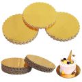5pcs 12 inches (30cm) Dessert Circle Thicken Coated Disposable Cake Board Cakeboard Base Cake Plate Baking Tray. 