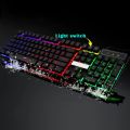 Gaming Keyboard RGB Crack LED Rainbow Backlit Wired Waterproof Keyboard for Gaming. 