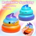 Rainbow Soft Squishy Colorful Slime Poop Slow Rising toy. 