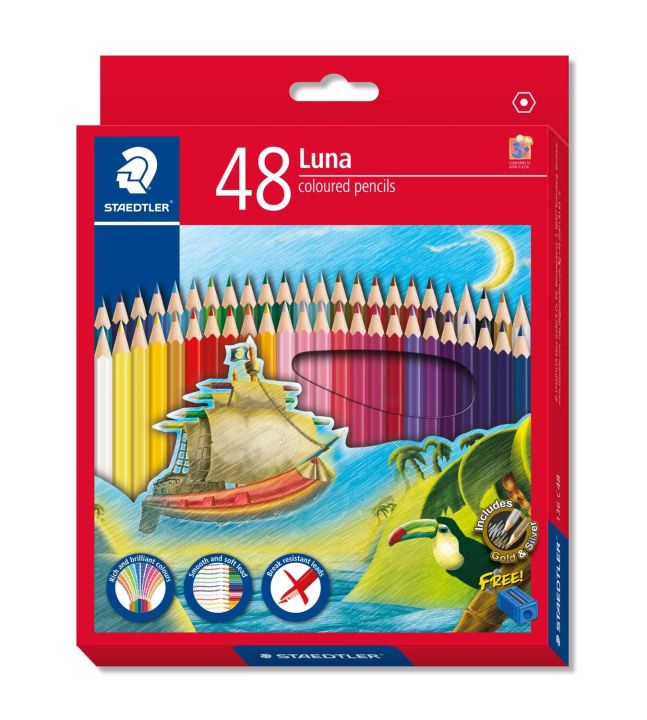 Staedtler LUNA 136 C48 Coloured Pencil cardboard box 48 Set