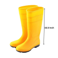 Three star Gum Boot Safety Gumboot pair without steel Toe Labor Shoes Waterproof Seal Boot Oil Seal Hard Use Breathable Slip Electric Welder Shoes Anti-Smashing Anti-Piercing - Site Shoes Safety Construction Boots Gumboots Gum Boots Safety Boots yellow. 