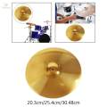 Brass Jazz Drum Crash Cymbal for Beginner Drummers Drum Players Performance 8inch. 