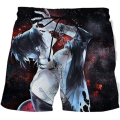 Otakuen Tokyo Ghoul 3D Printed Moon Ghoul Kaneki Ken Cool Anime Shorts Pants Men Women Chilren Beach Short Pants Swimming Trunks. 