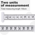 Y-shaped Handle Telescopic Tape Measure Ergonomic Design Fitness 3-dimensional Tape Measure Waist Arm Accurate Measuring Rule. 
