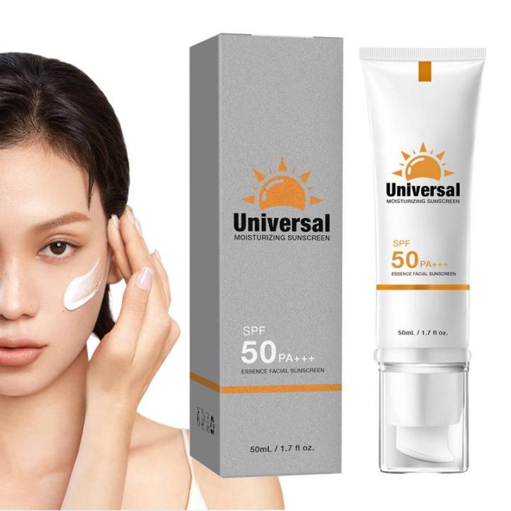 Spf 50 Sunscreen Sun Block Cream Broad Spectrum For Travel Non-Greasy Face Sunscreen Protector Sun Cream For Face With Sun