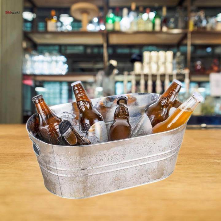 Galvanized%20Oval%20Beverage%20Tub%20Ice%20Holder%20for%20Parties%20Tin%20Ice%20Bucket%20Beer%20Bucket%20for%20Cocktails%20Drinks%20-%20Image%206