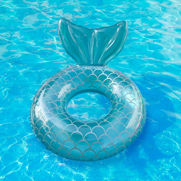 Swimming%20Transparent%20Fishtail%20Ring%20Mermaid%20Inflatable%201pc%20Swim%20Back%20Against%20Adult%20Ring%20-%20Image%208