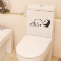 【WEJA】Cute Penguin Tet Lid Sticker Decoration Mark Bathroom Cover Commode WC Decorative DIY S-adhesive Vinyl Art Decal Wall. 