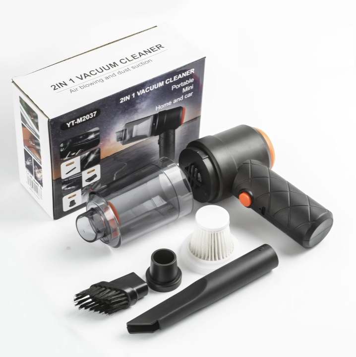 YT-M2037 2-in-1 Portable Mini Vacuum Cleaner for Home and Car