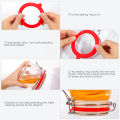 12 Pack Silicone Replacement Gasket, Airtight Rubber Seals Rings for Mason Jar Lids, Leak-proof Canning Silicone Fitting Seals for Glass Clip Top Jars. 