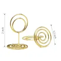 20Pcs Mini Place Card Holders, 2Inch Cute Table Number Holders, Cly Table Card Holder Table Picture Stands, Elegant Wire Photo Holder Menu Memo Clips, Idea for Wedding (). 