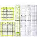 IMZAY 1PCS Acrylic Patchwork Aligned Ruler Transparent Student Drawing Ruler Office Measuring Supplies Tailor Sewing Tools. 