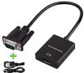 VGA TO HDMI   High Speed Transmission Cable with Audio  and USB Cable. 