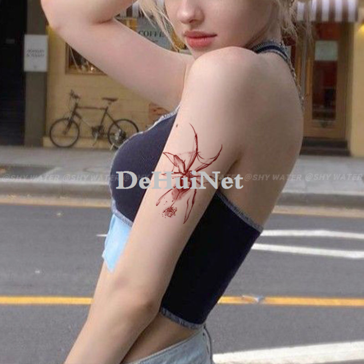 DeHuiNet%20Spider%20Temporary%20Tattoo%20Stickers%20Butterfly%20Rose%20Flower%20Tatoo%20Y2K%20Cute%20Tatto%20Art%20Tattoos%20for%20Women%20Tattoo%20Sticker%20-%20Image%204