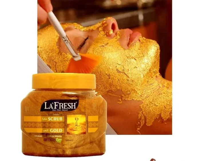 LA%20FRESH%20Face%20&%20Body%20Gold%20Scrub%20lfbg%20With%20Vitamin%20E%20500%20Ml%20for%20Gold%20Facial%20for%20a%20Lighter,%20Softer,%20Healthier-Looking%20Skin%20-%20Image%204