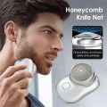 Portable Shaver, Wireless Mini Electric Shaver, Rechargeable Razor, Compact Pocket Size Shaver for Men, Easy One-Button Use Suitable for Home Travel and Gifts. 
