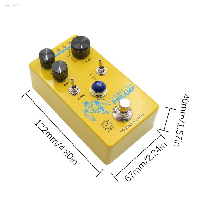 Anrushide%20MOSKYAudio%20Distortion/Overdrive/Preamp%20Guitar%20Effect%20Pedal%202025%20New%204%20Mode%20Switch%20Level/Gain%20Controls%20Compact%20Effect%20Maker%20-%20Image%202