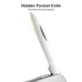 HEGRUS Nail Clippers Keychain Nail Clipper Stainless Steel Nail Clipper Foldable Nail Cu-tter 4 In 1 Multifunctional Nail Care Tools EDC Utility Tool with Nail Clipper Pocket Kni-fe Scissors Tweezers. 