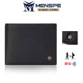 MENSPE RFID Block Short Wallet  Solid Color Retro Short Wallet Coin Bag Zipper Clutch Wallets Soft PU Wallet Multi-Card Position ID Credit Cards Holders Coin Bag Business Wallets. 