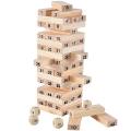 Wiss Toy Wooden Blocks JENGA Blockbuster Stacking Board Game Jenga High Quality 54 Pcs Wooden Block Jenga Stacking Games Building Blocks. 