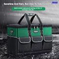 Sirend New Square Tool Bag with 30% More Capacity Waterproof Multi Pockets Tool Organizer Tool Pouch for Electrician Tools Bucket. 