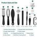 10PCS Professional Pedicure Tools Set, Foot files Callus Remover for Feet Foot Care Kit with Nail File Hard Skin Remover Pedicure kit for Cracked Heels and Dead Skin Callus Shaver for Men Women Ideal Gift. 