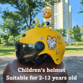 New Cartoon Children's Helmet Breathable Sturdy Bicycle Helmet Adjustable Tiger Pattern Safety Helmet Boys and Girls. 