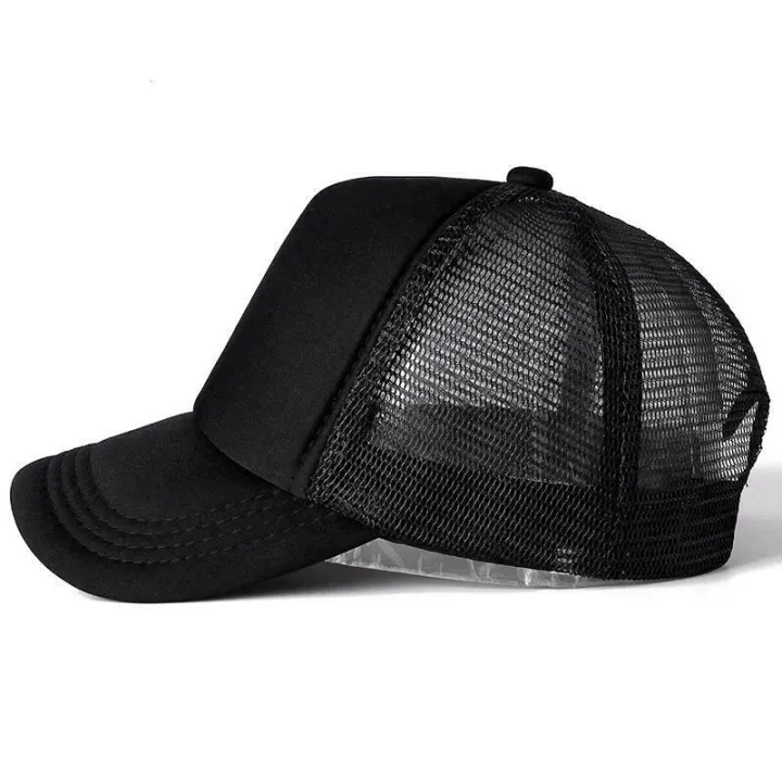 Unisex%20Plain%20Trucker%20Hat%20Mesh%20Back%20Snapback%20Hat%20Baseball%20Cap%20Solid%20Visor%20Net%20Cap%20-%20Image%205