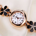 Luxury Relo Ladies Flower Diamond Hand Fashion Casual Watch Chain Watch Crystal Stainless Steel Women's Watch gio. 