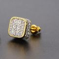 Punk Stud Earrings for Men Hip Hop Classic Zircon Accessories Crystal Earings Fashion Hippie Jewelry. 