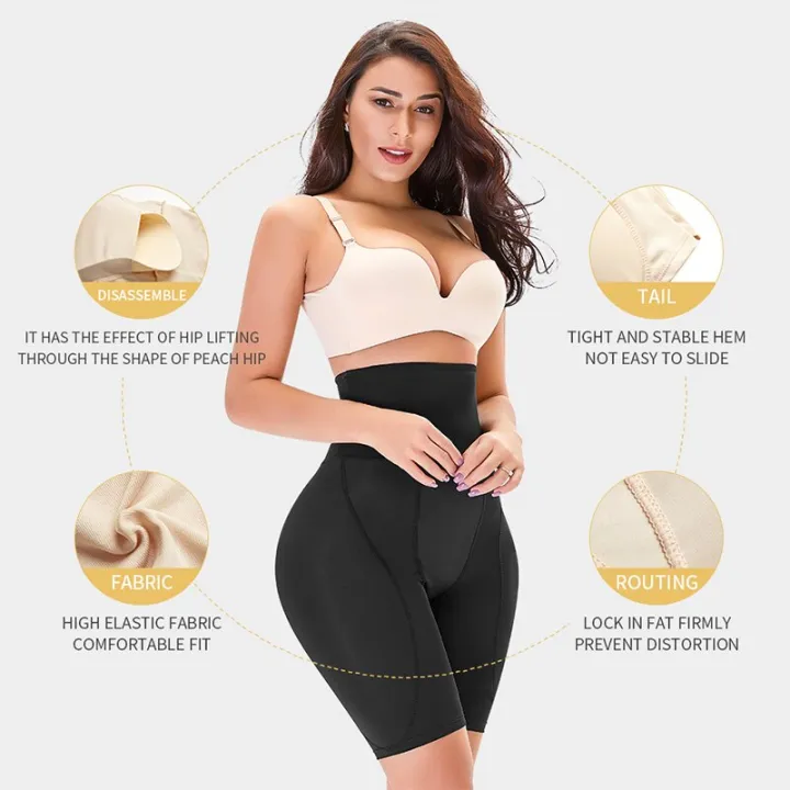 Women%20Shapewear%20Padded%20Underwear%20Waist%20Slimmer%20Butt%20Lifter%20Control%20Panties%20Hip%20Enhancer%20Mid%20Thigh%20Shorts%20sexy%20Modeling%20Seamless%20-%20Image%206