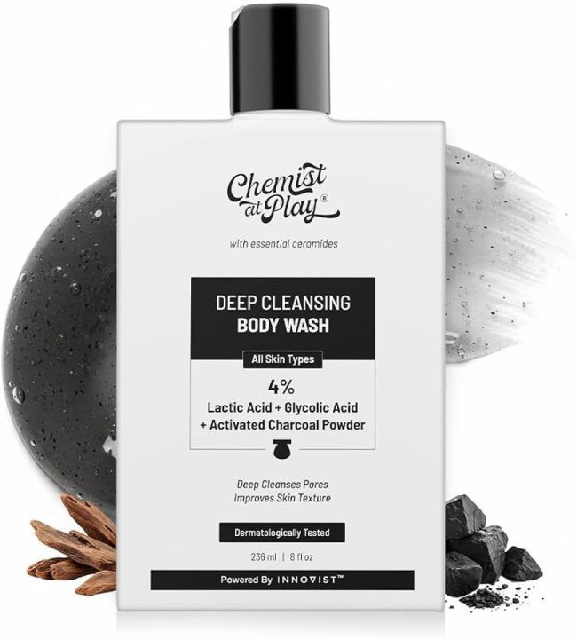 ✨ Chemist at Play Deep Cleansing Body Wash (236ml) – Exfoliating & Refreshing 🚿