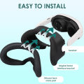 Replacement Silicone Face Cover for Meta Quest 3 VR Headset Facial Interface Sweatproof Mask for Meta Quest 3 Accessories. 