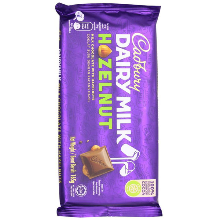Cadbury Dairy Milk Chocolate With Hazelnut 165g