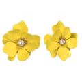 Korean Beauty Petal Flower Earrings Pearl Fashion Girl Ins New. 