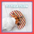 VibeVendor Dog Calming Pillow U Shape Ultra Soft Fluffy Pet Calming Half Donut Cuddler Cuddler Pillow Pet gelaoph. 