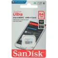 Sandisk Ultra 64GB MicroSDXC UHS-I Class 10 Memory Card. 