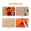 Durable indoor and outdoor children's wall mounted basketball hoop. 